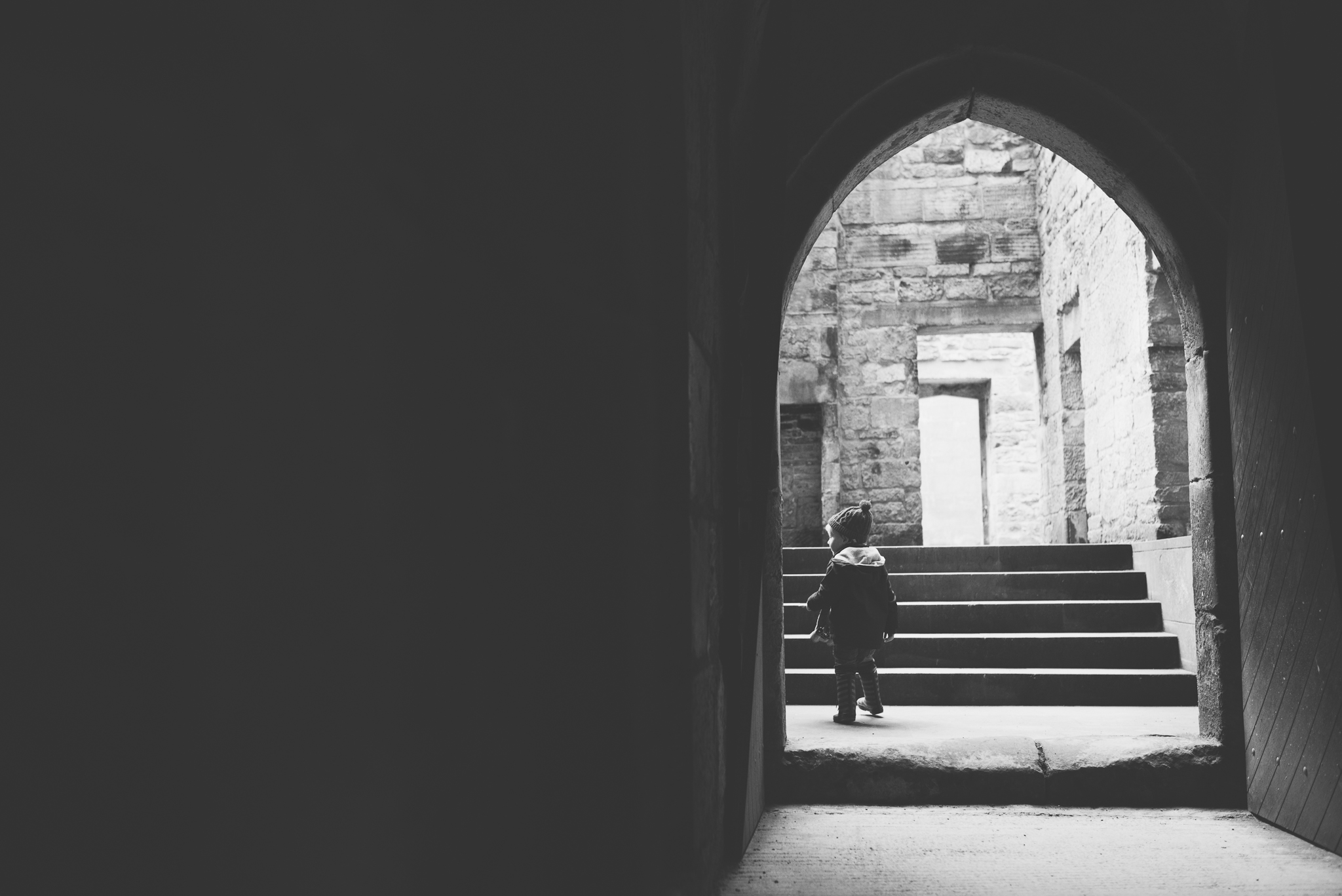 belsay gardens, castle, documentary family photography northumberland