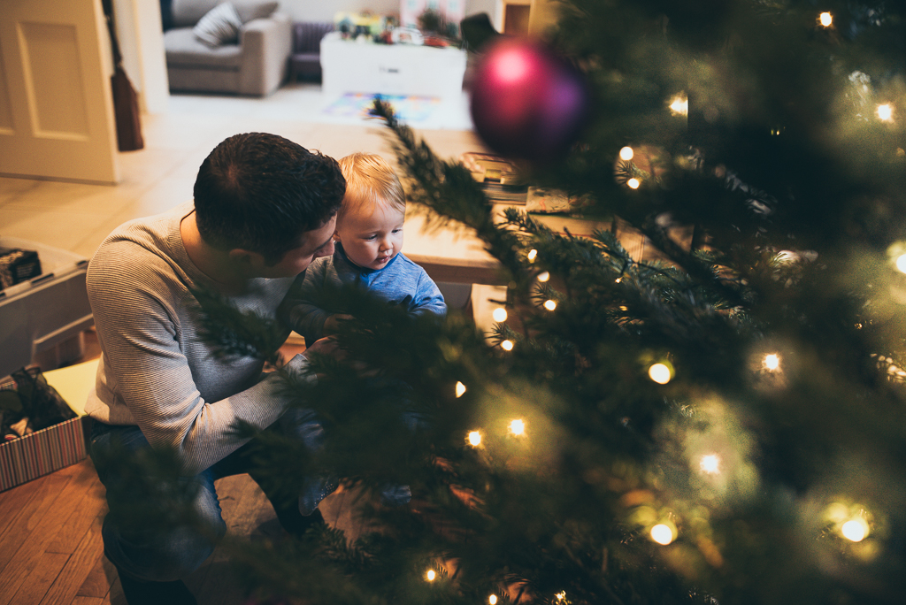 Christmas tree decorating