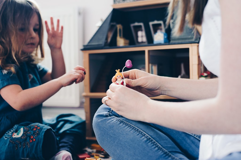 playing with children