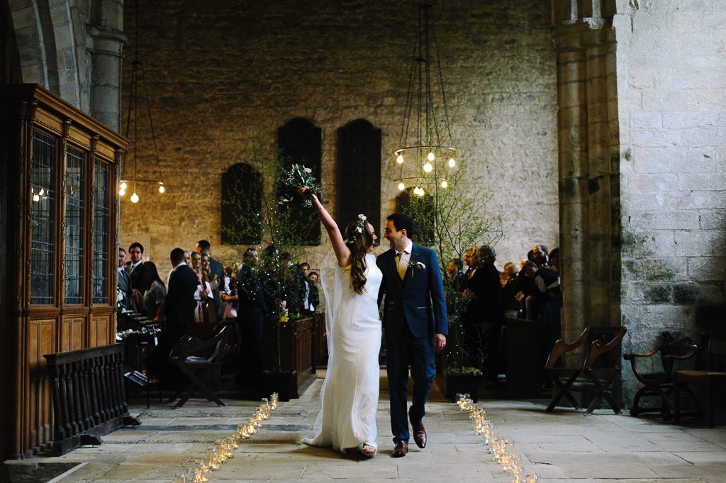County Durham Wedding Photography Bride leaving church
