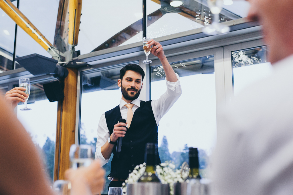 Wedding Photographer Newcastle Cheers to the bride