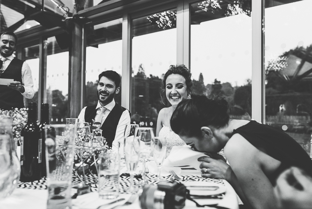 Wedding Photographer Newcastle Eating a napkin