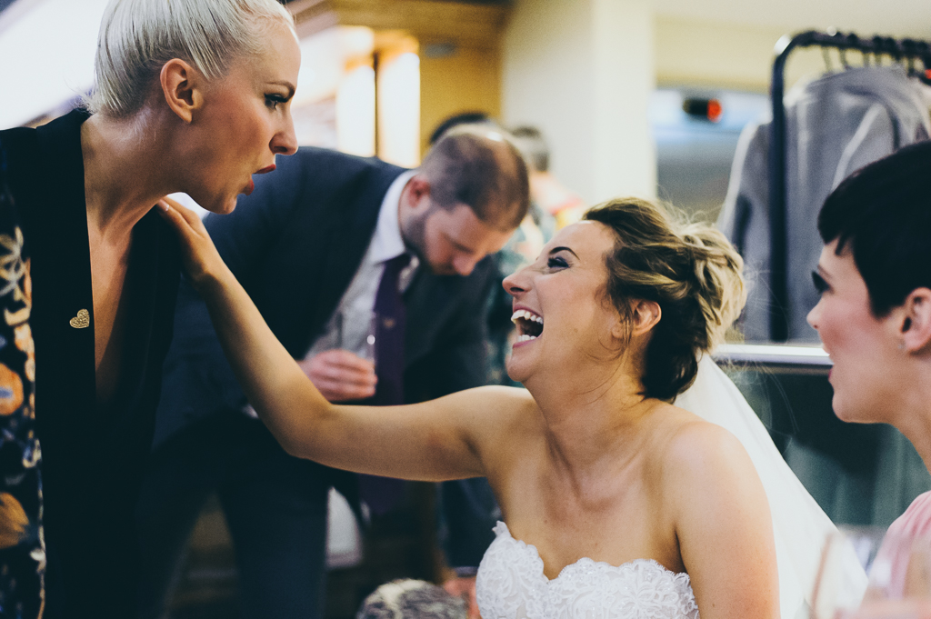 Wedding Photographer Newcastle Laughing