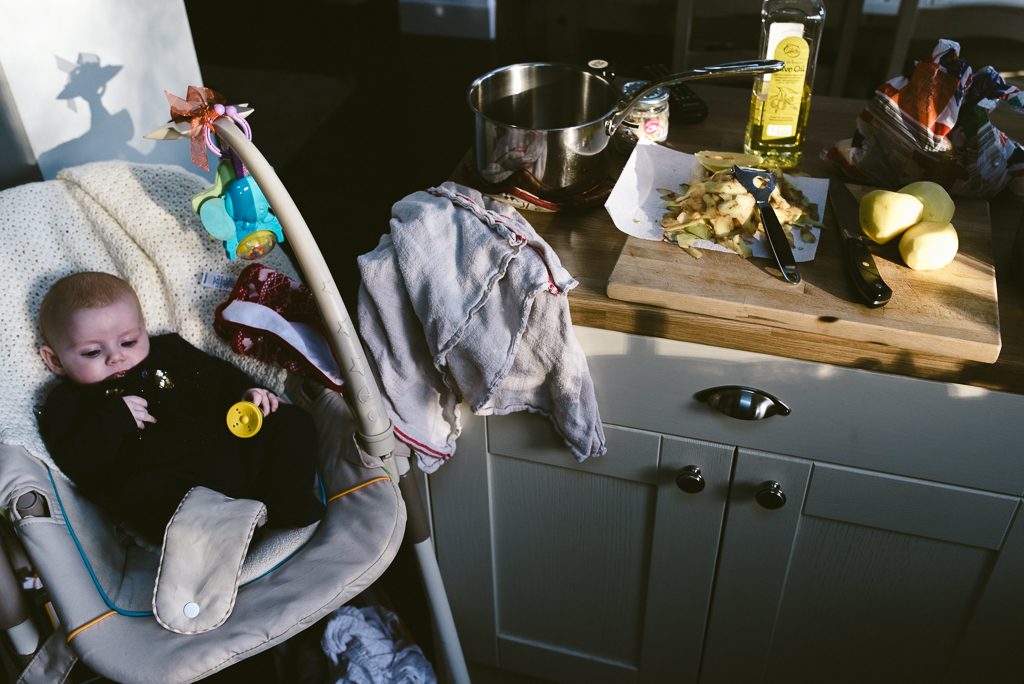 family still life new year day