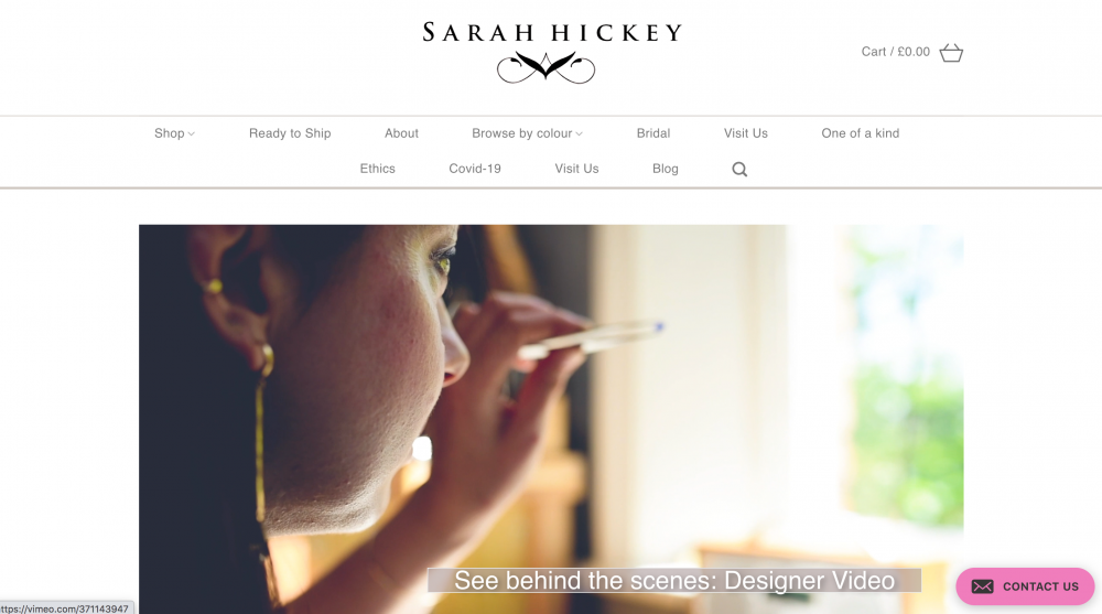Sarah Hickey Website with Video
