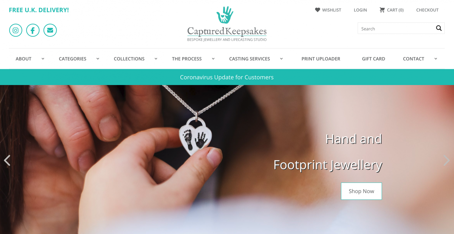 Captured Keepsakes Website