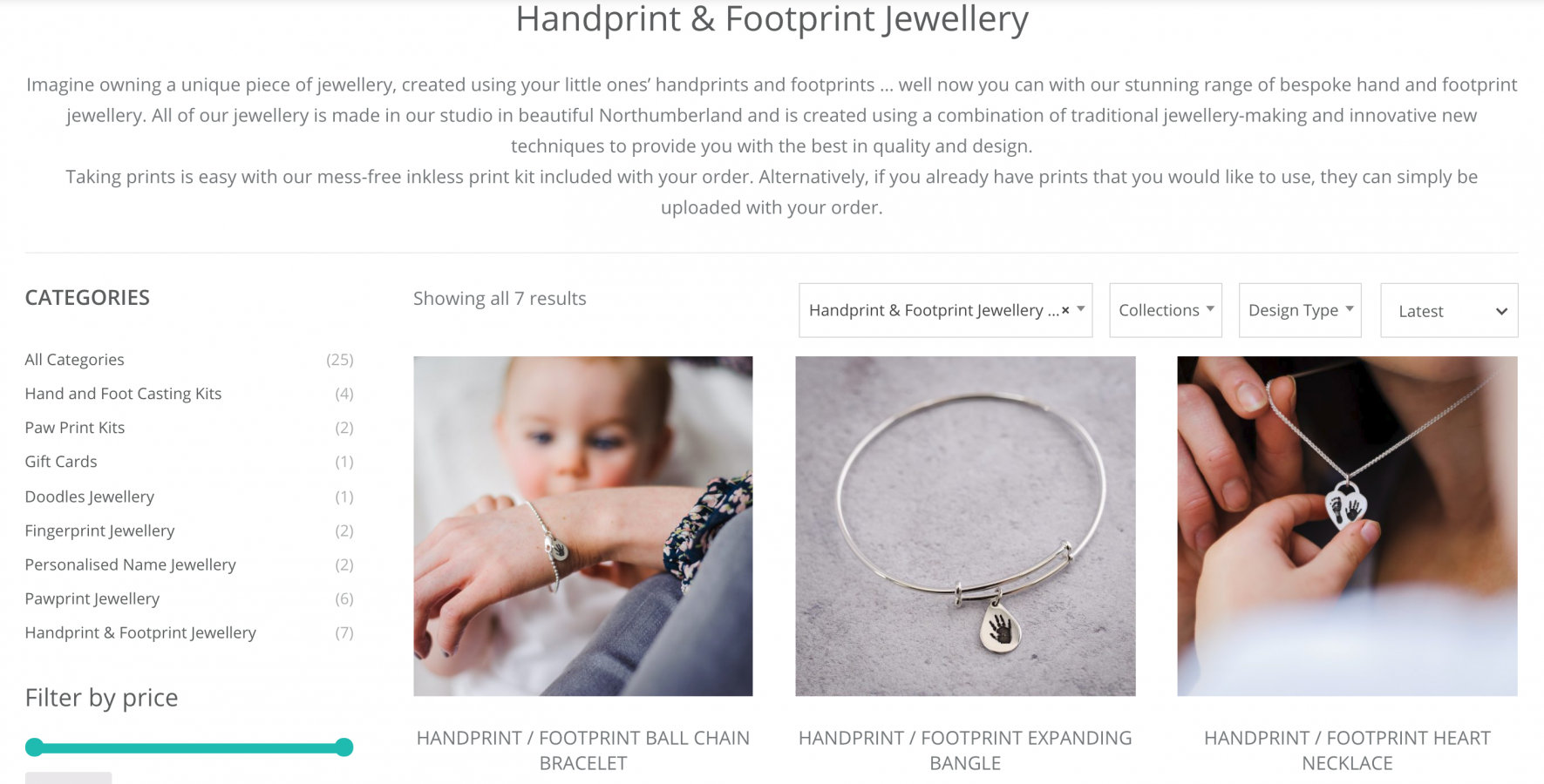 Handprint Jewellery Photography