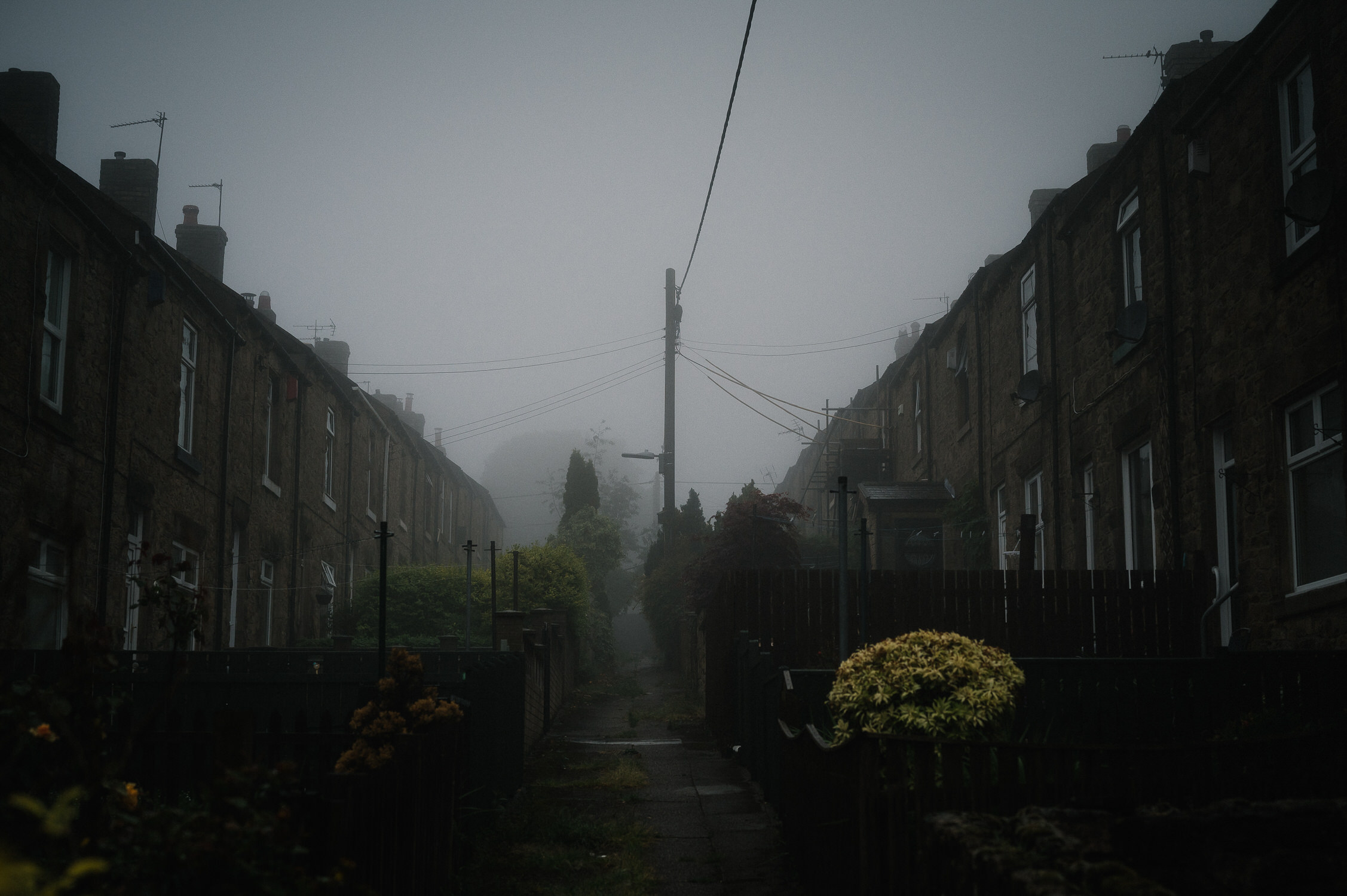 Lockdown Stories streets in northumberland on a moody morning