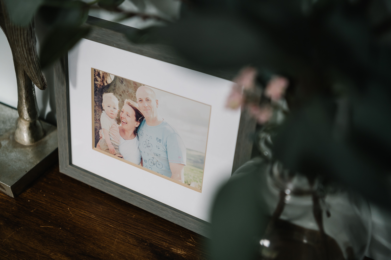 framed family photo
