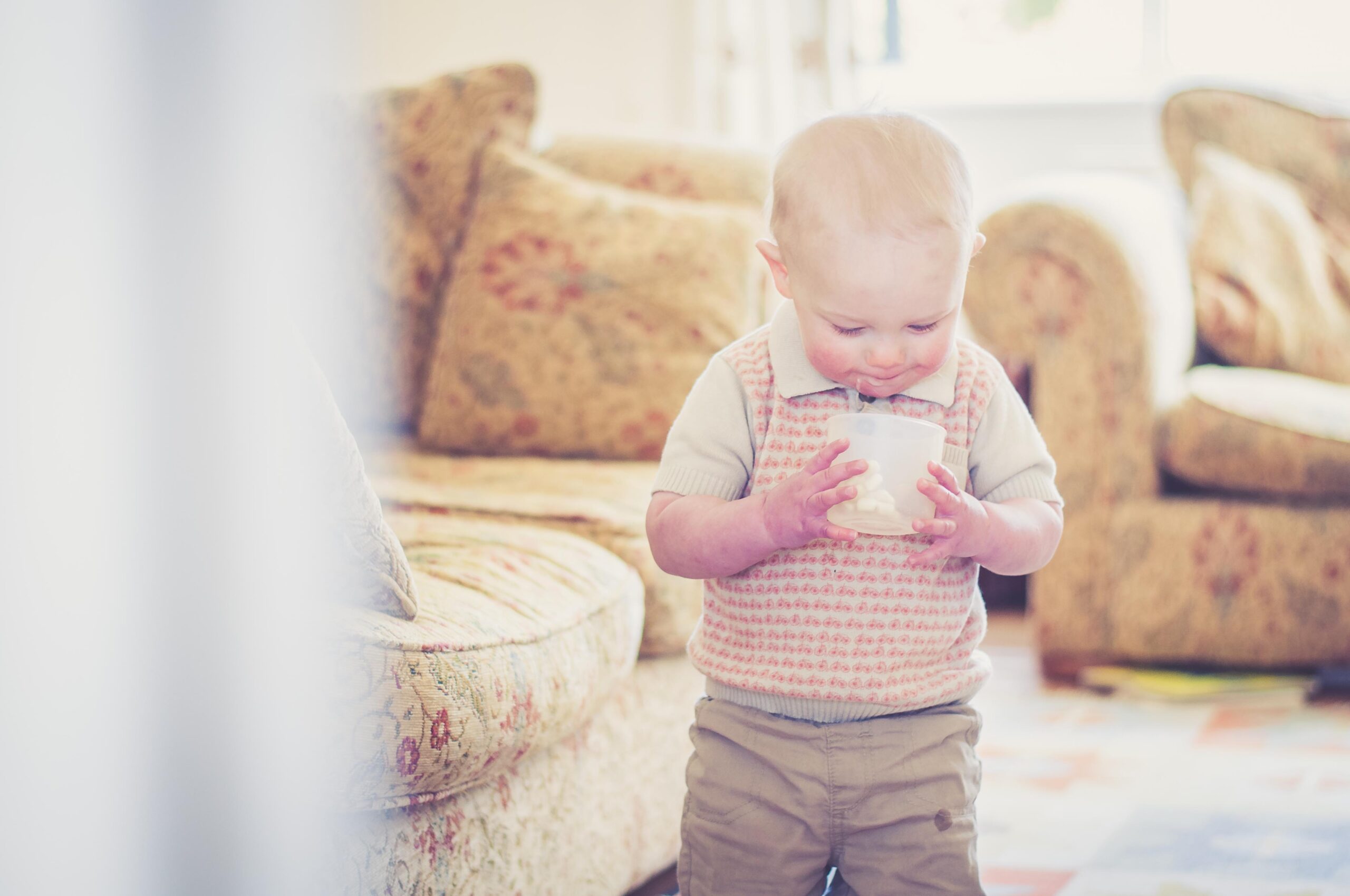 boy checking for more sweets