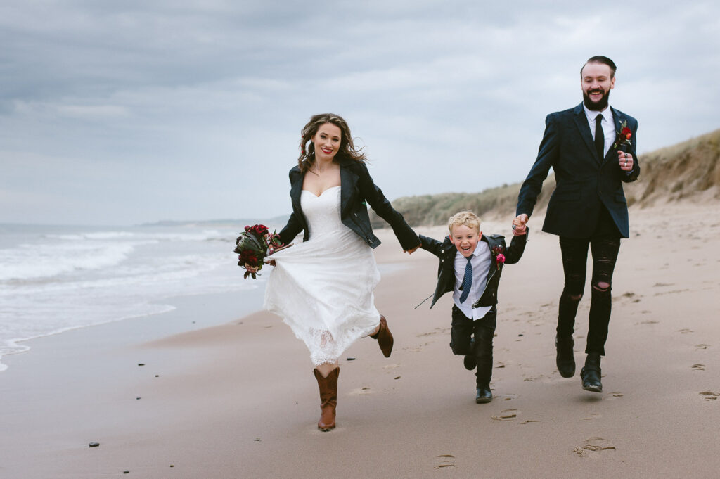 festival wedding vibes at Barn on the Bay, Farm and Beachside venue in Northumberland