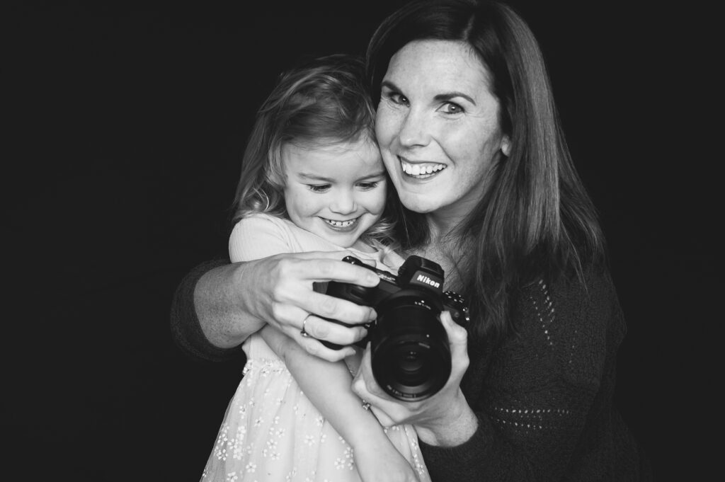 Claire of Unscripted Photography with Daughter